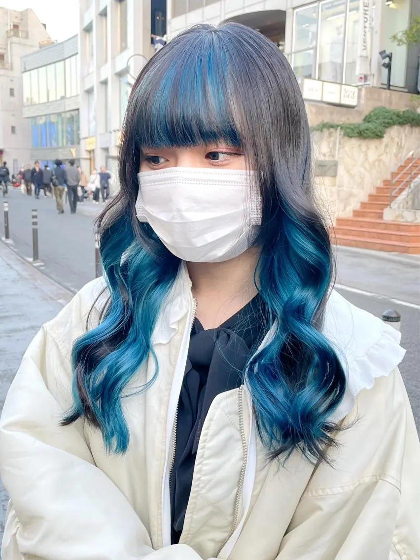セミロング カラー ヘアアレンジ インナーカラー ヘアカラー トリートメント ヘアセット 柔らかカラー/ 縮毛矯正YUTO🧋のヘアスタイル