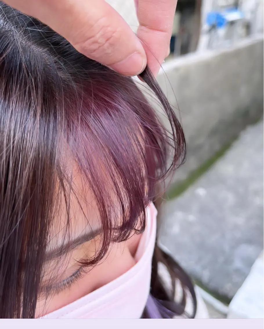 セミロング カラー ショートボブ アッシュ バレイヤージュ ミストバング ベージュカラー カット ヘアカラー トリートメント 原宿サロン代表 デザインカラー伊藤卓のヘアスタイル