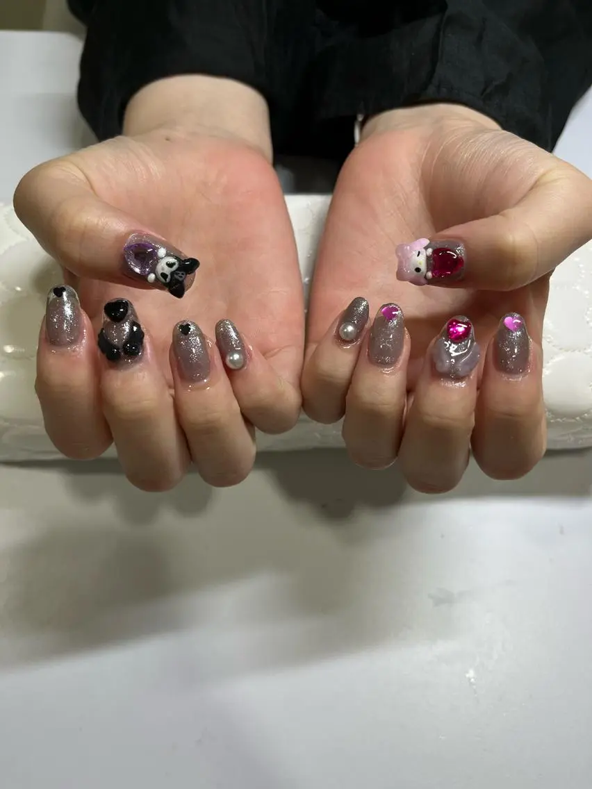 ネイル フットネイル 韓国ネイル マグネットネイル ワンカラーネイル ワンホンネイル toystage .nailのネイルデザイン