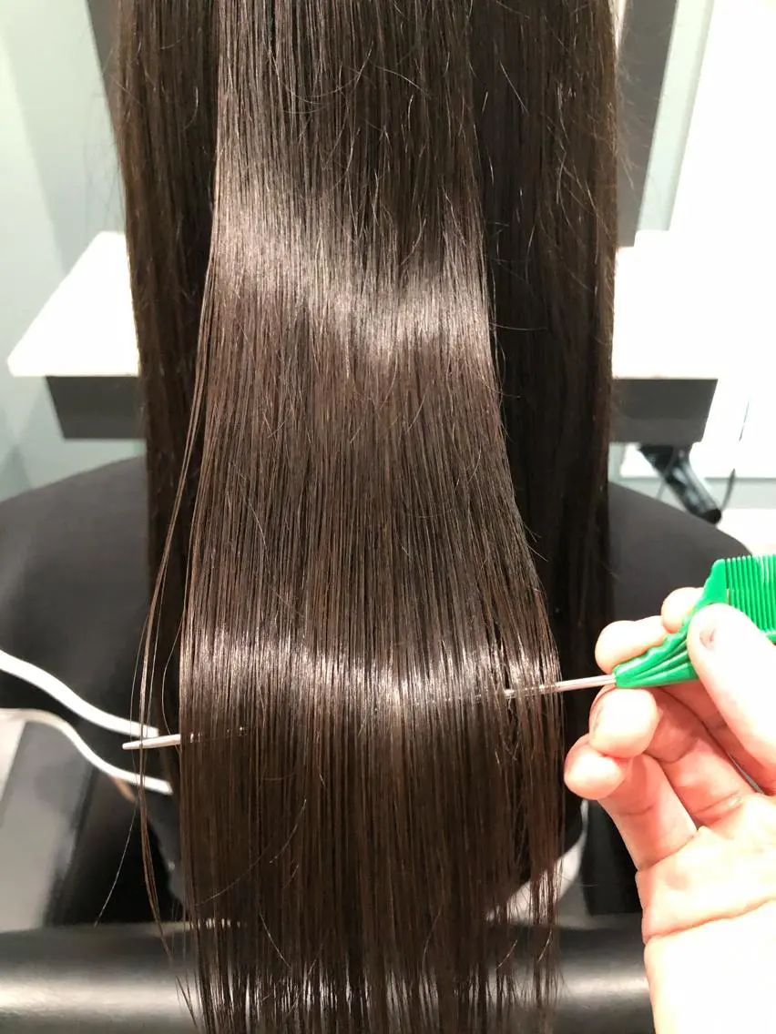 ロング カット 縮毛矯正 トリートメント 高澤 貴大のヘアスタイル
