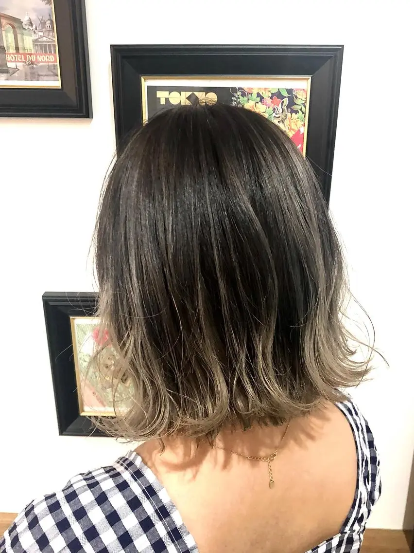 ショート カラー ヘアアレンジ カット ヘアカラー トリートメント ヘアセット 吉田裕太/ハイライト ダブルカラーのヘアスタイル
