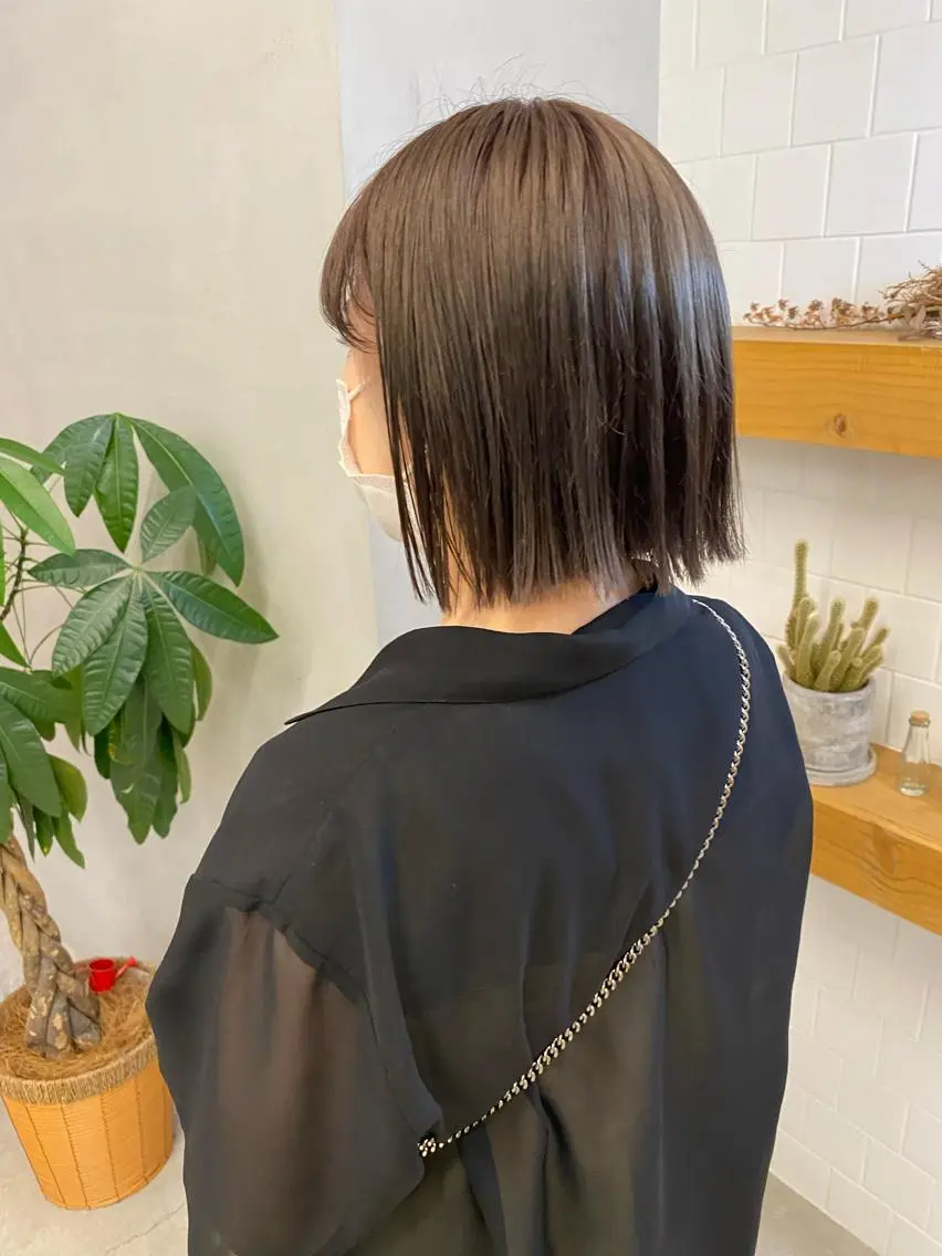 ショート カラー ボブ 、 、のヘアスタイル