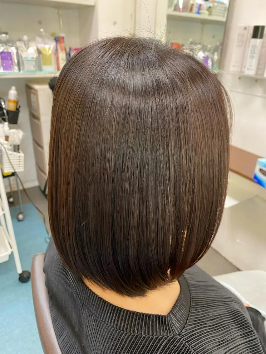 ミディアム カラー 伸ばしかけ 髪質改善 トリートメント カット ヘアカラー トリートメント 【髪質改善】に特化 オリーブオイルクラブのヘアスタイル