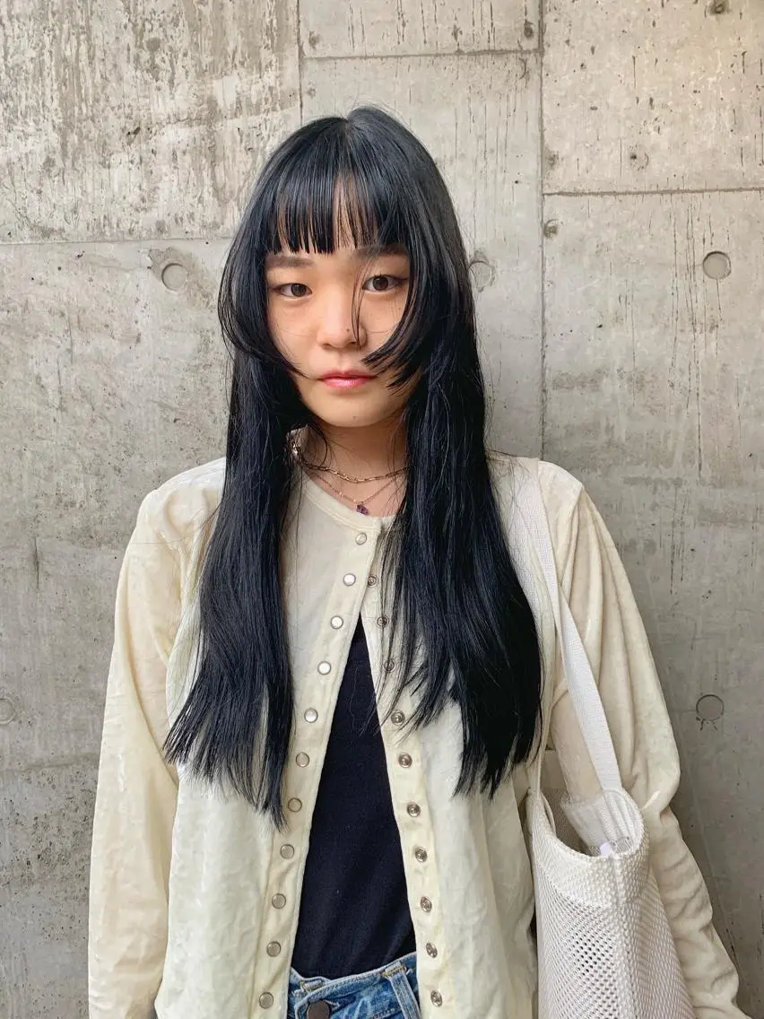 ロング ウルフカット ハイトーンNo.1✨ パーマ✨イマイタツヤのヘアスタイル
