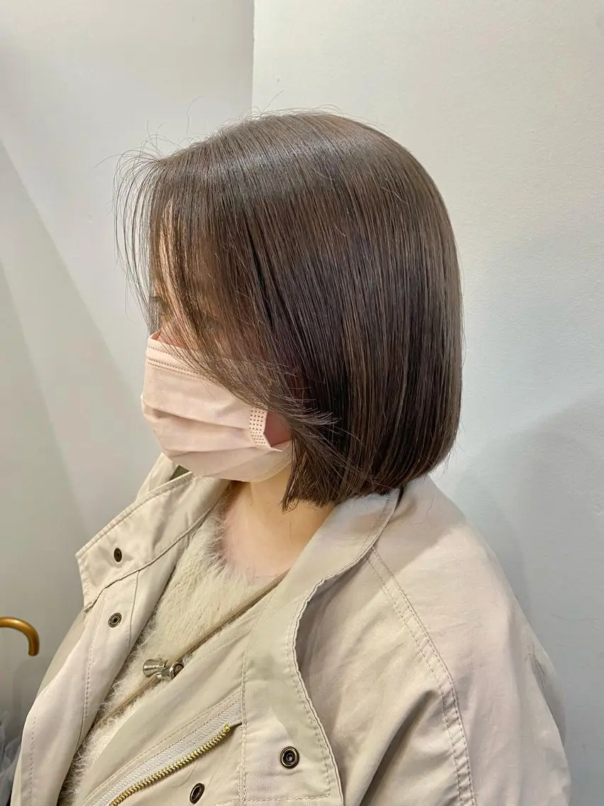 ショート カラー ヒラノホナミ 🫧透ける艶髪🫧のヘアスタイル