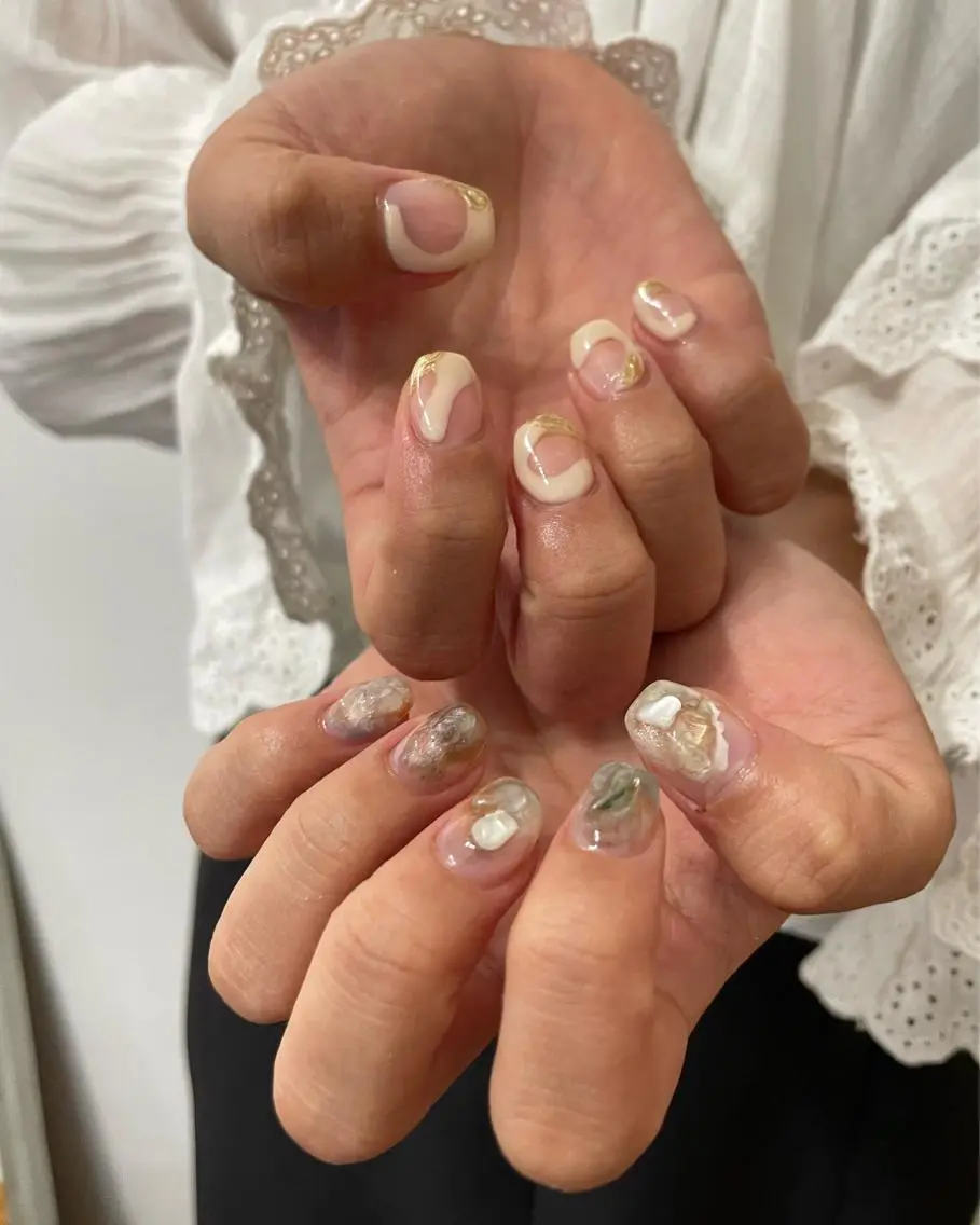 ネイル ハンドネイル フットネイル kiii.__ ✴︎*のネイルデザイン