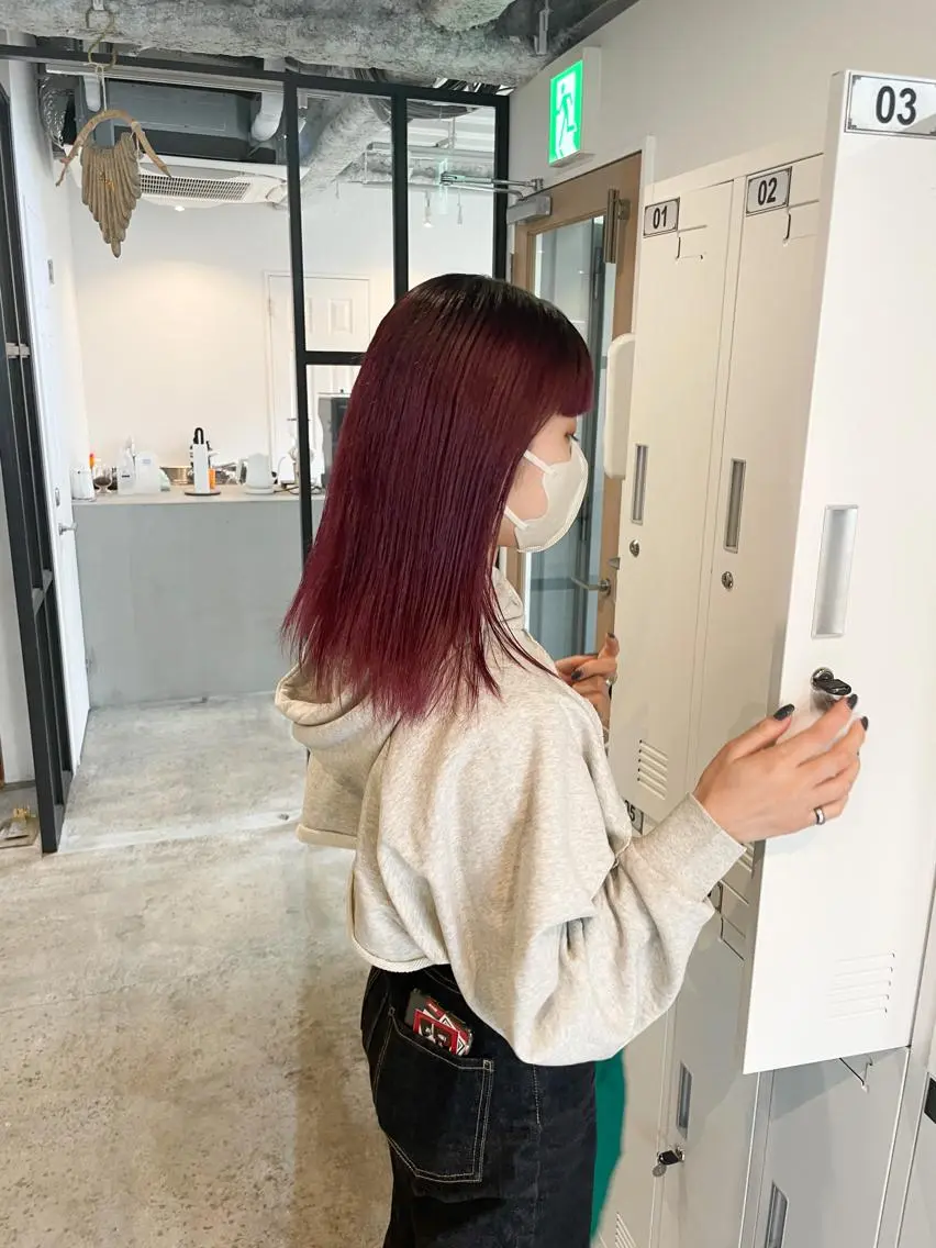 ミディアム カット ヘアカラー Takuma Suzuki中目黒のヘアスタイル