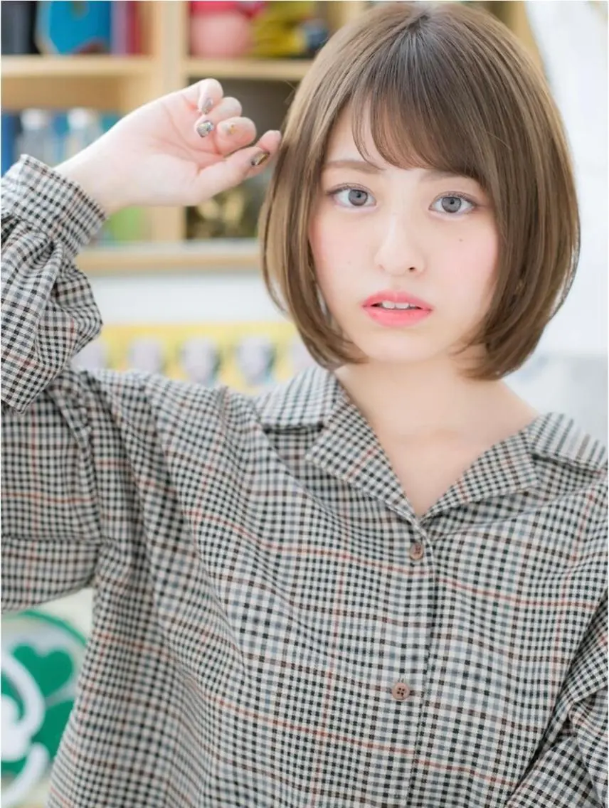 ミディアム カラー カット ヘアカラー トリートメント ヘッドスパ 🍀鶴貝 幸哉🍀のヘアスタイル