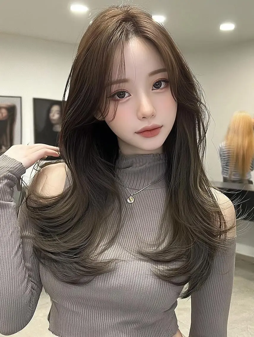 セミロング 髪質改善 ヘアカラー ダブルカラー/ ナカグラアサミ🌺のヘアスタイル