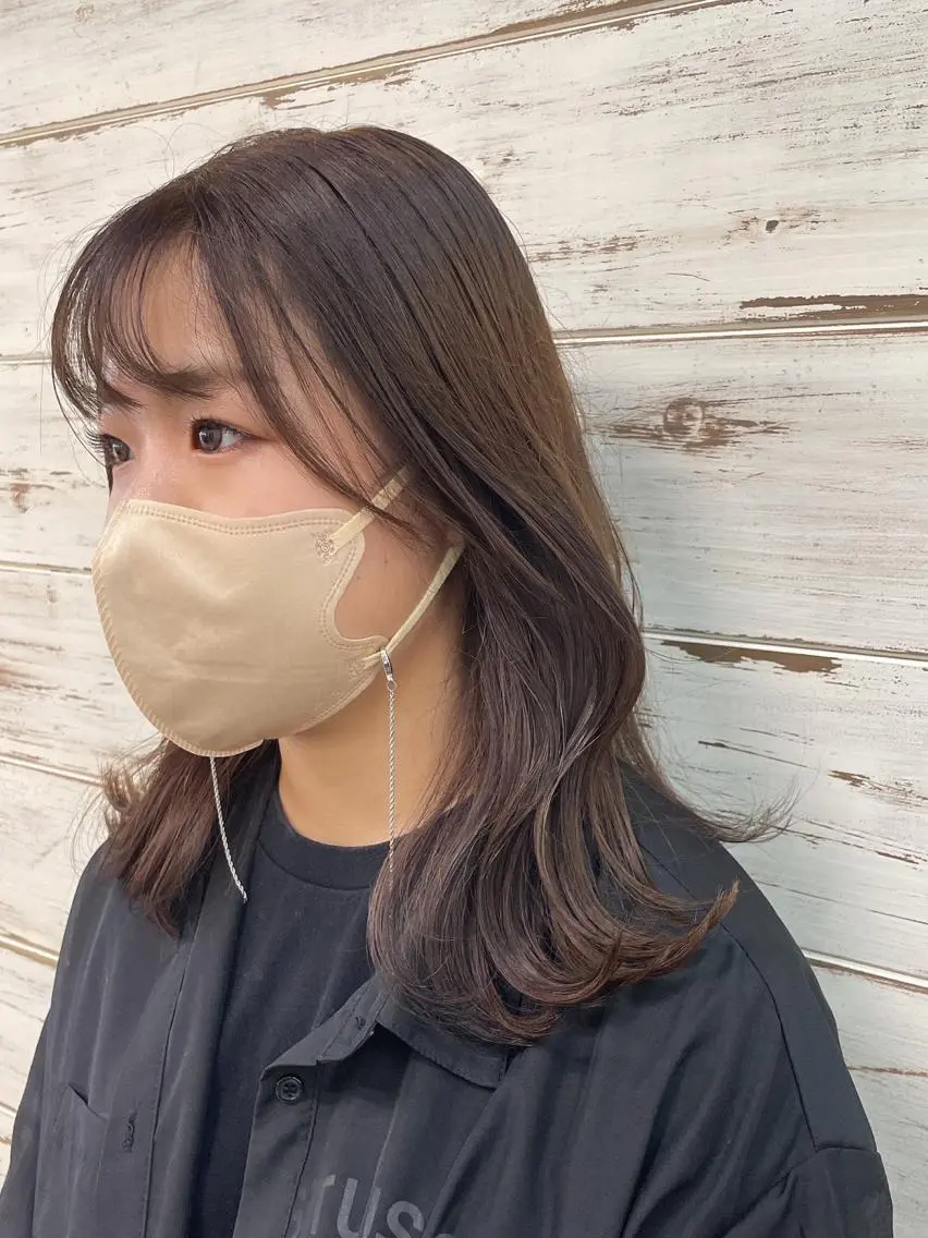 セミロング カラー ヘアアレンジ 🫧ヒシダアキ taboo.i🫧のヘアスタイル