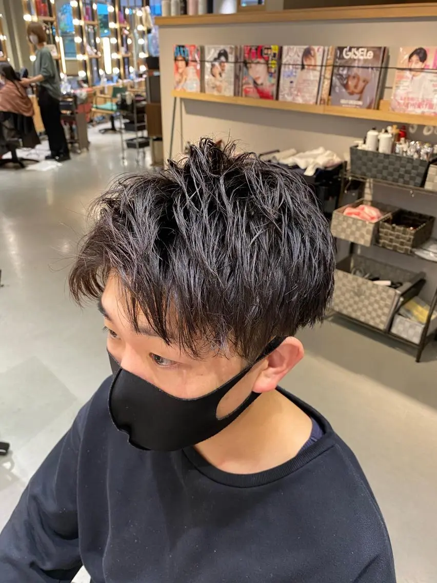 ショート メンズ カット 梅田茶屋町メンズ 専門美容師 山元一平のヘアスタイル