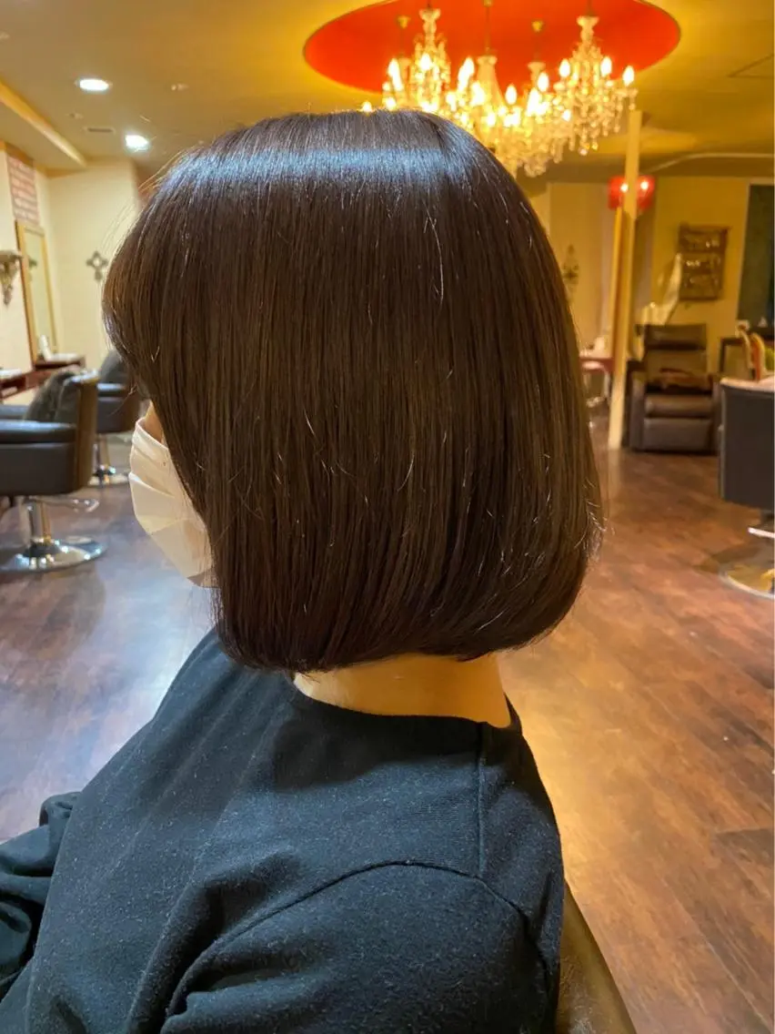 ショート カラー パープルカラー FAVOR Emiのヘアスタイル