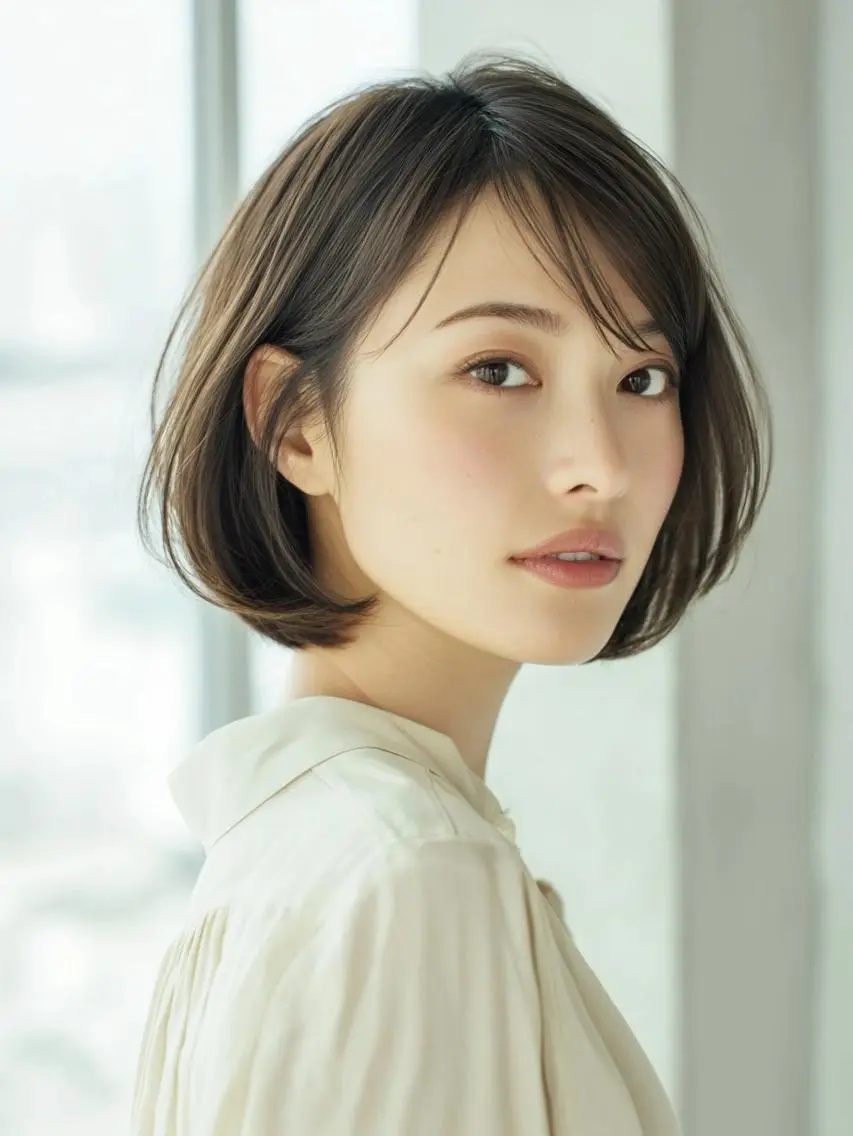 ミディアム ボブ 佐藤 実南のヘアスタイル