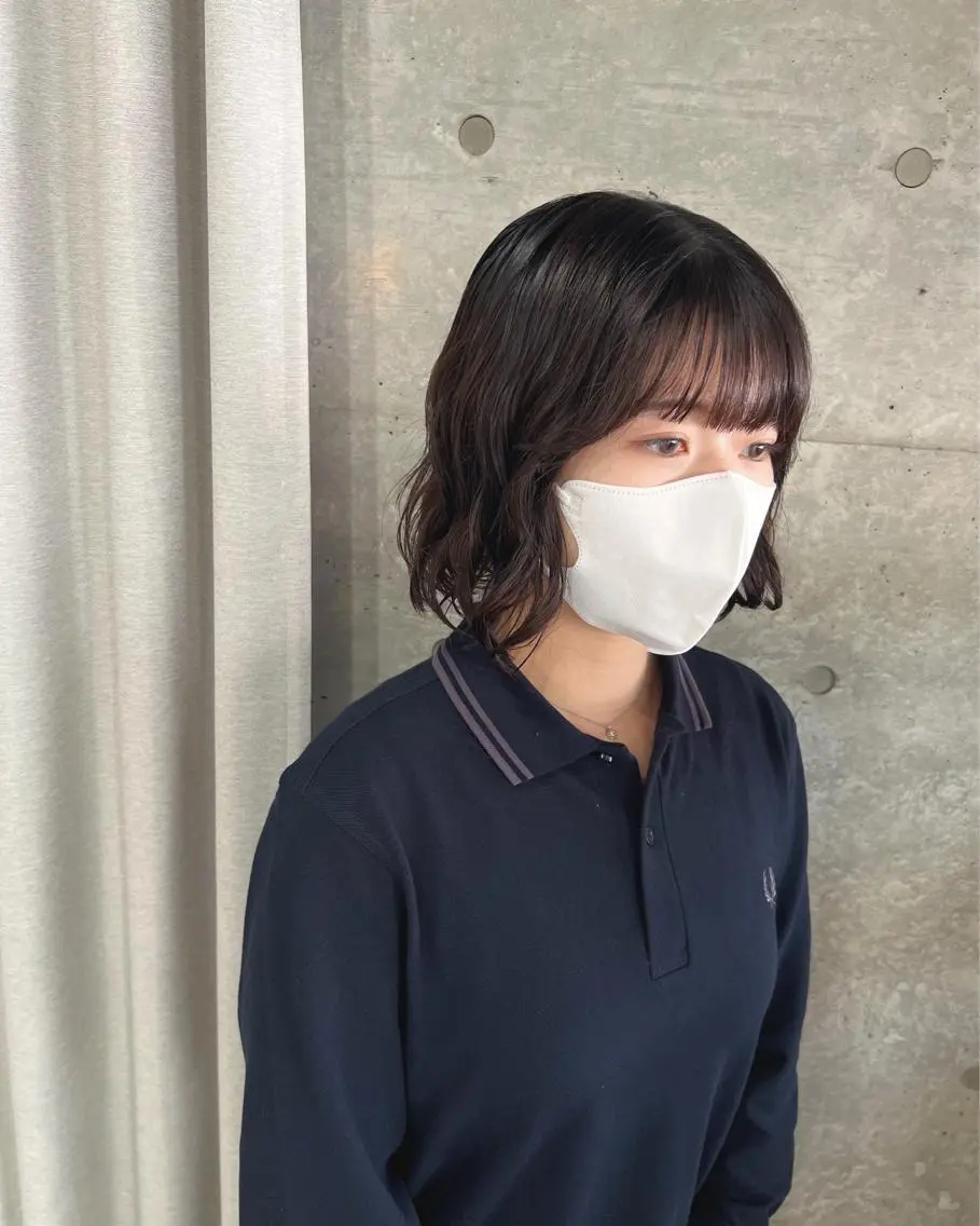 パーマ カット パーマ トリートメント ボブパーマコテ巻き風 パーマNo1深江秀平のヘアスタイル