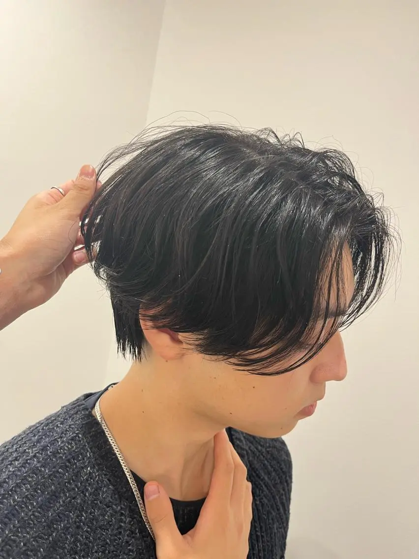ショート パーマ メンズ メンズパーマ ニュアンスパーマ 似合わせレイヤー✄﻿ ヨシノ マサキのヘアスタイル