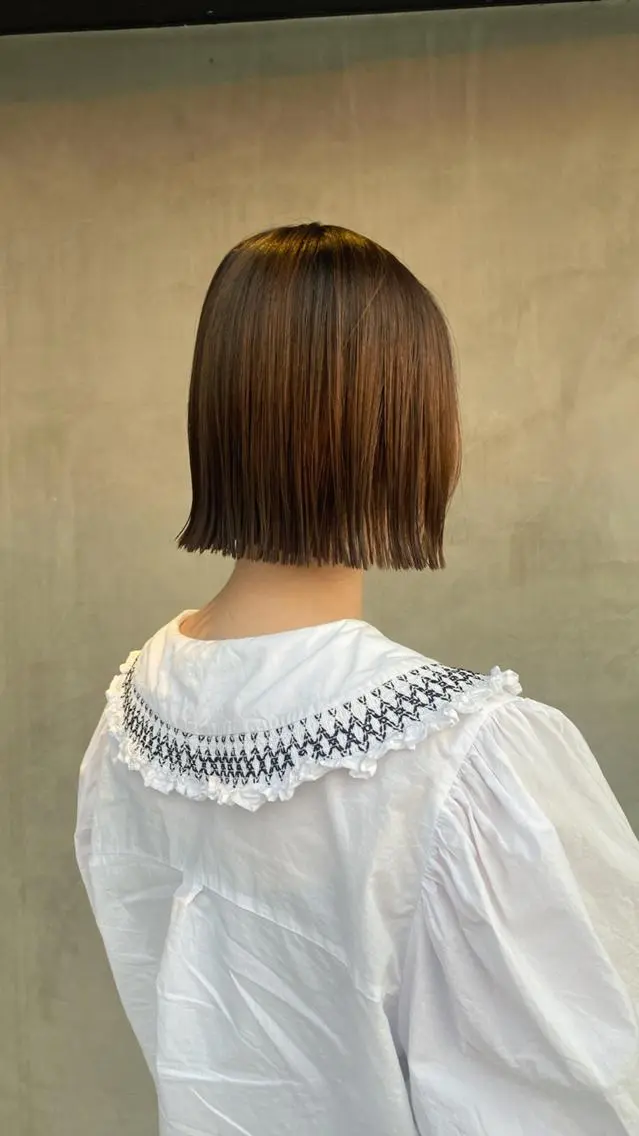 ショート ボブ 外ハネヘア カット 韓国風hair💕 Kanonのヘアスタイル