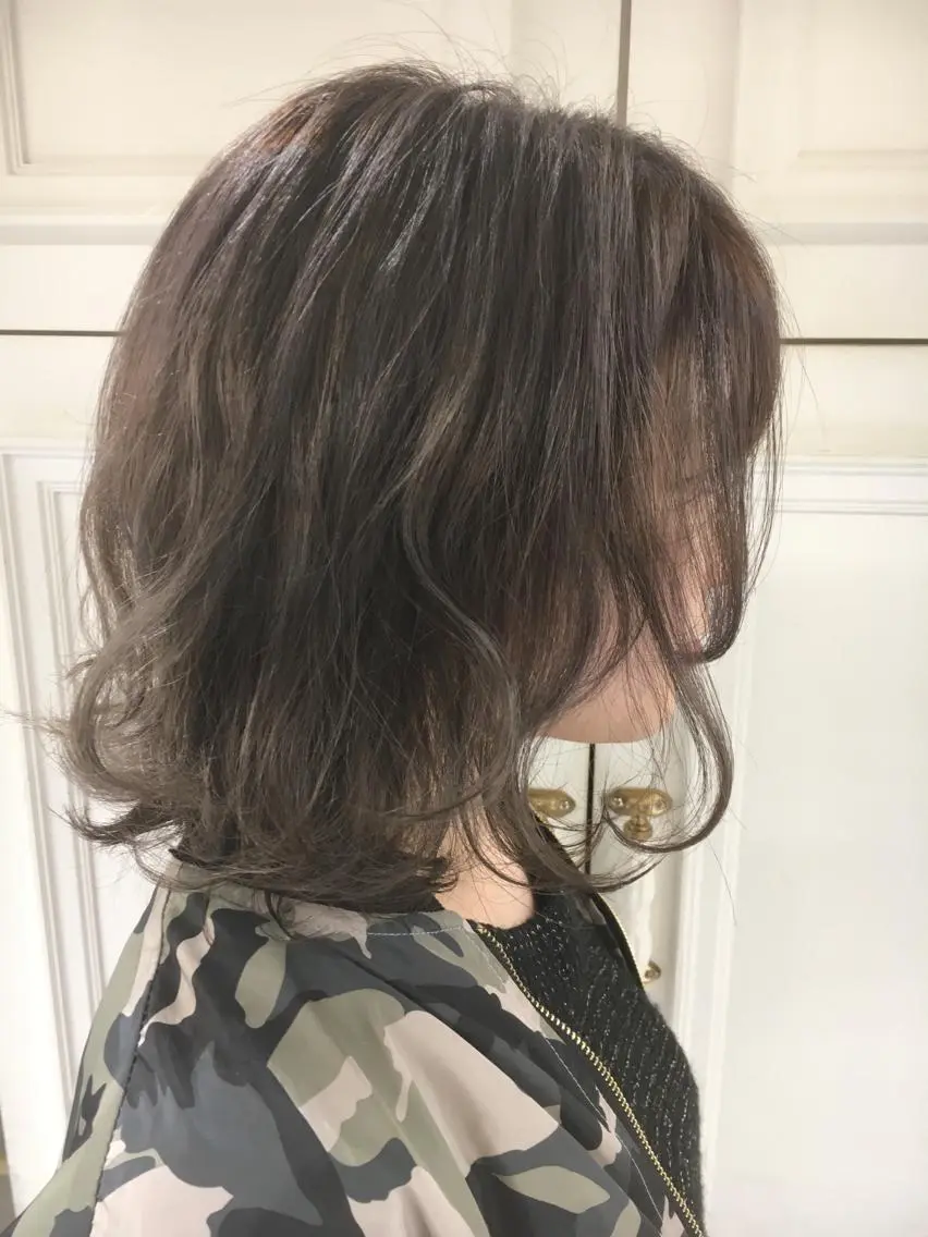 ショート ミディアム セミロング カラー ブルーカラー ブルージュ fukuyasu rikaのネイルデザイン