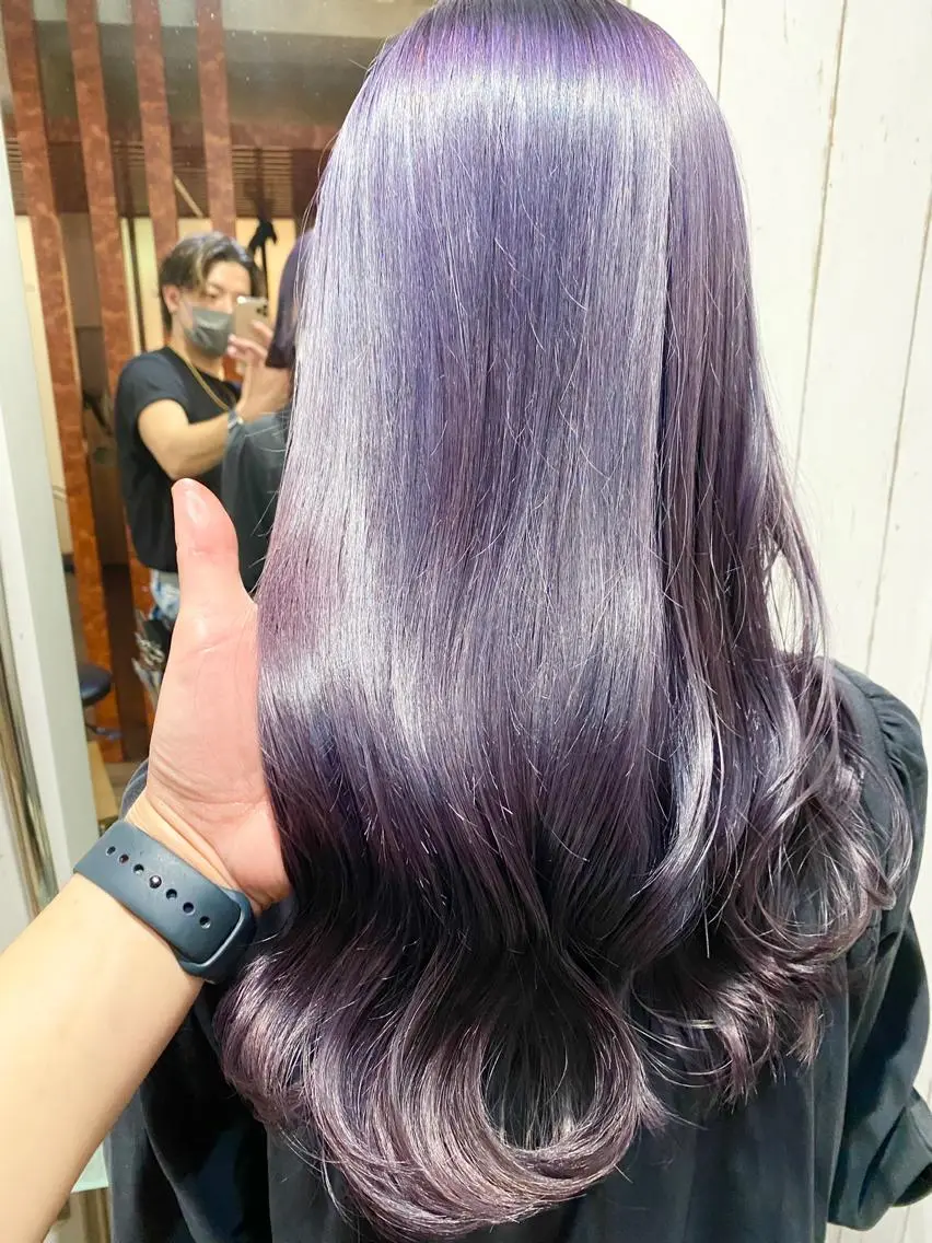 セミロング アッシュ ハイライト 髪質改善 韓国風ヘア レイヤーカット ヘアカラー トリートメント 👑指名率No.1 👑坂口飛翔のヘアスタイル