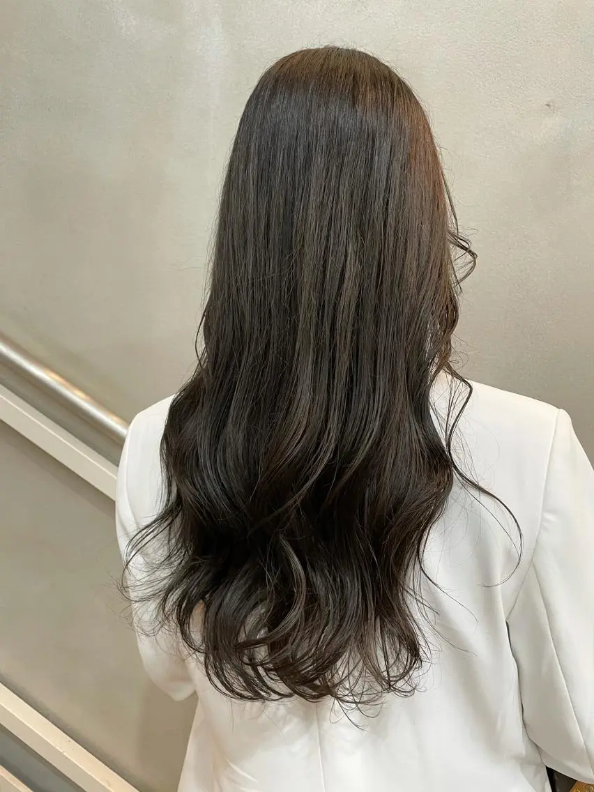 ロング カラー グレージュ 沖縄/ヘアアレンジ /ナカノのヘアスタイル