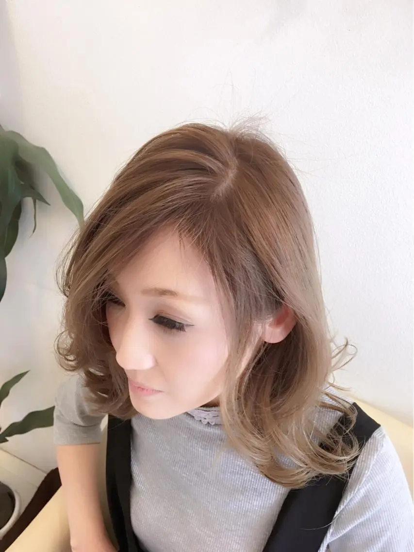 ミディアム カラー パーマ mai /Lita中央橋のヘアスタイル