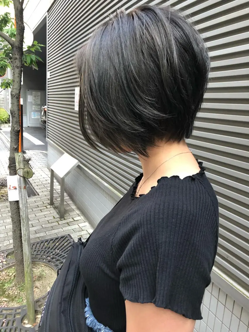 ショート カラー 髪質改善 中川 翔のヘアスタイル