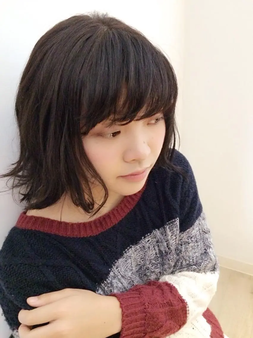 ミディアム 伊藤 光成のヘアスタイル