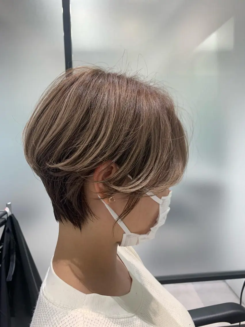 ショート カラー メンズ ハンサムショート ショートヘア 仲地 大地のヘアスタイル