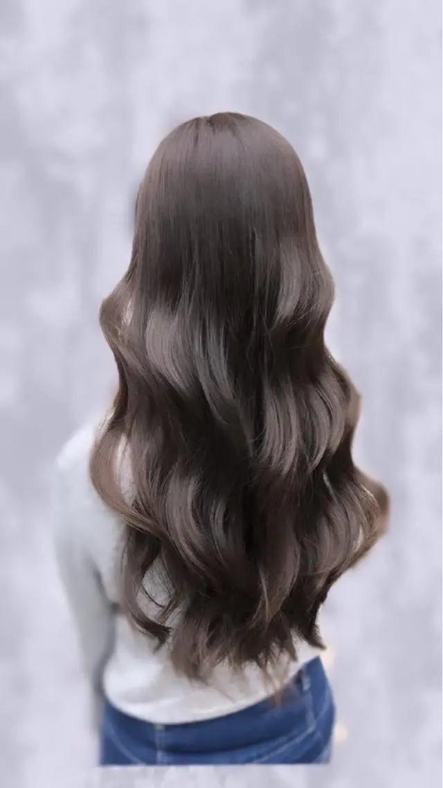 ロング カラー ヘアカラー トリートメント ⭐️韓国髪質改善× レイヤー⭐️亀山努のヘアスタイル