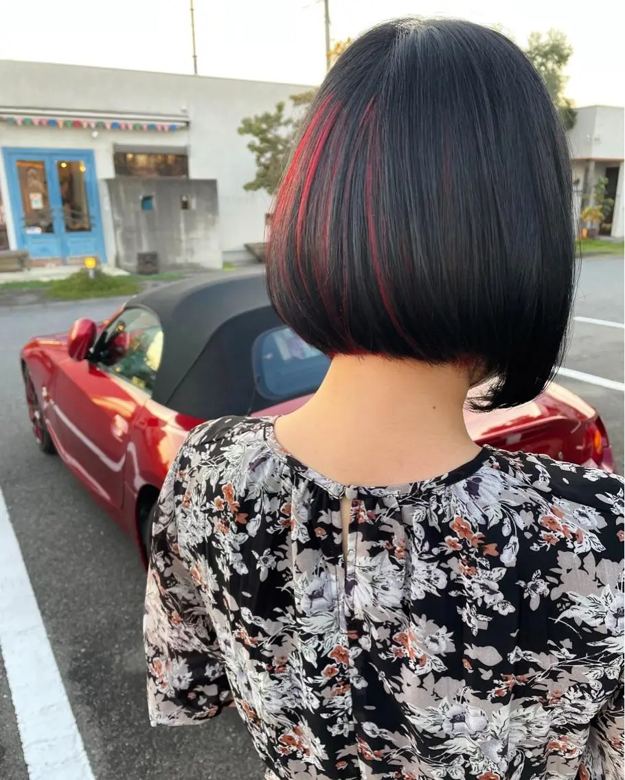 ショート カラー インナーカラー 長谷川 朋樹のヘアスタイル