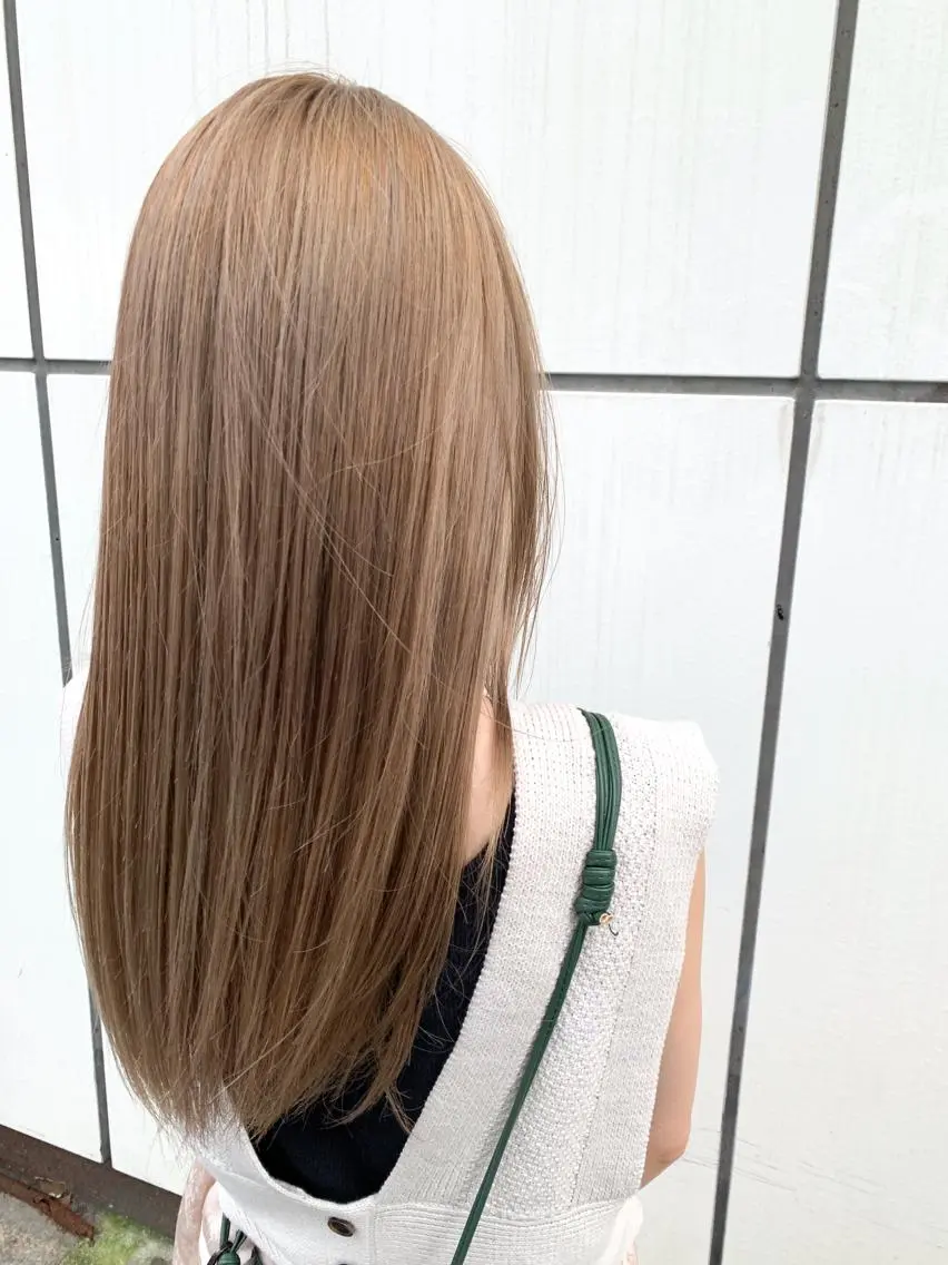 ロング カラー ヘアアレンジ アディクシーカラー バレイヤージュ ブリーチ ケアブリーチ デザインカラー カット ヘアカラー トリートメント Zina福岡天神🪞 髪質改善🪞レイヤーのヘアスタイル