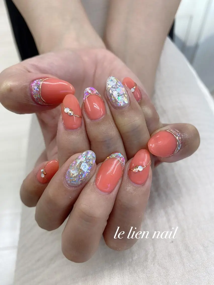 ネイル アートネイル ホログラムネイル le lien nailのネイルデザイン