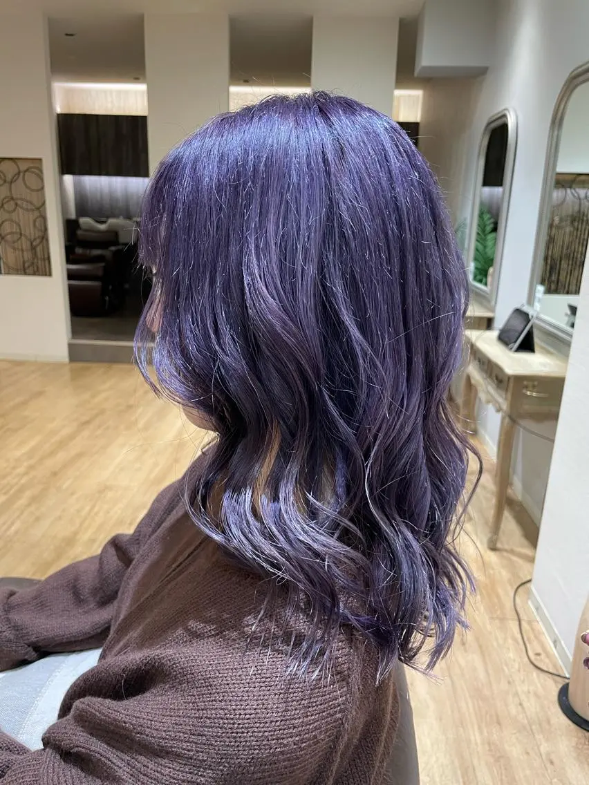 カラー ブリーチ ヘアカラー トリートメント 高嶋 憂蘭々のヘアスタイル