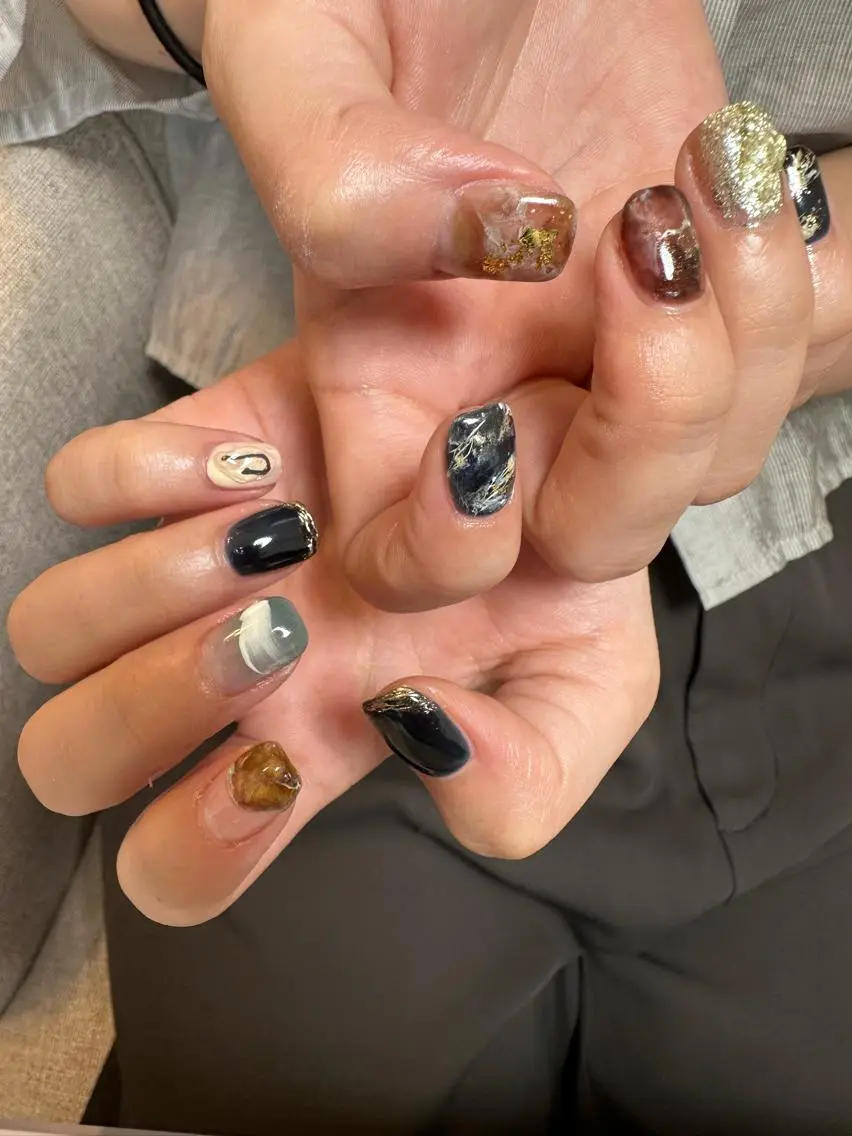 ネイル ニュアンスネイル ハンドネイル ハンドケア Atelier Ariのネイルデザイン