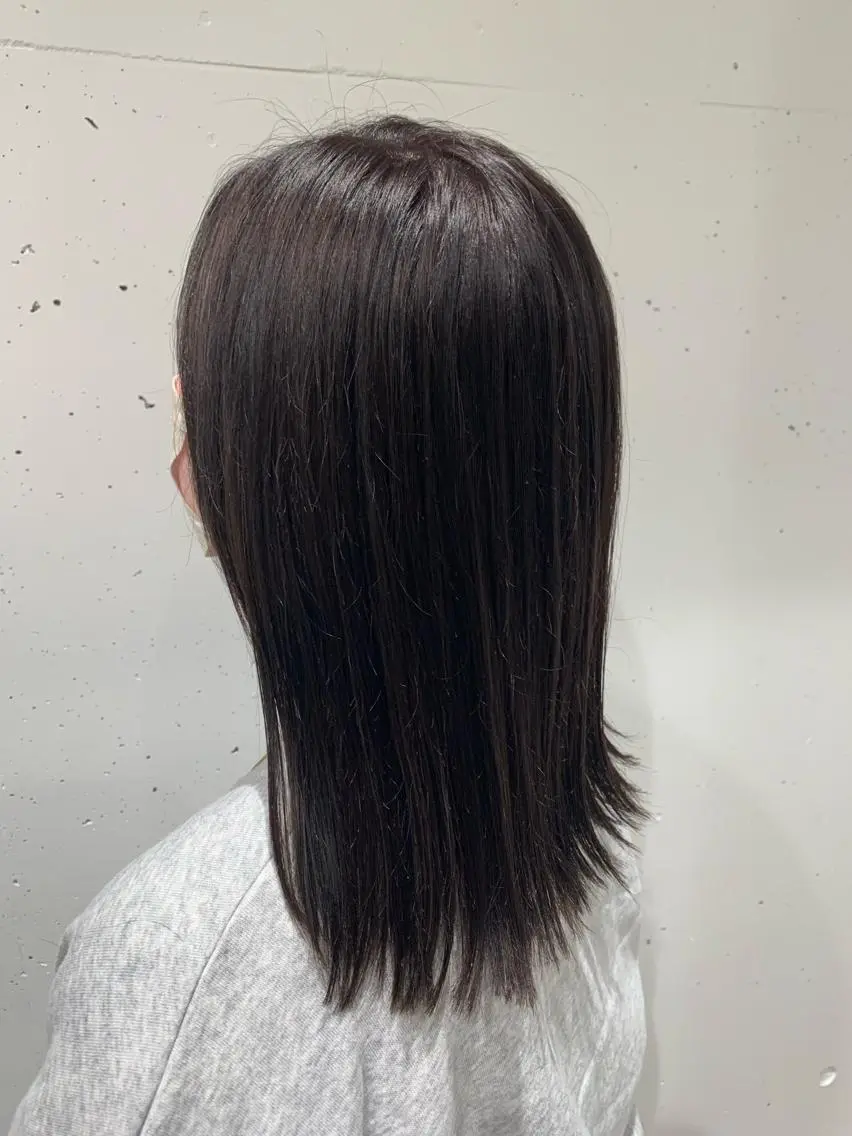 ミディアム カラー 透明感カラー ハイライトカラー ハイライト 澤井 佑果のヘアスタイル