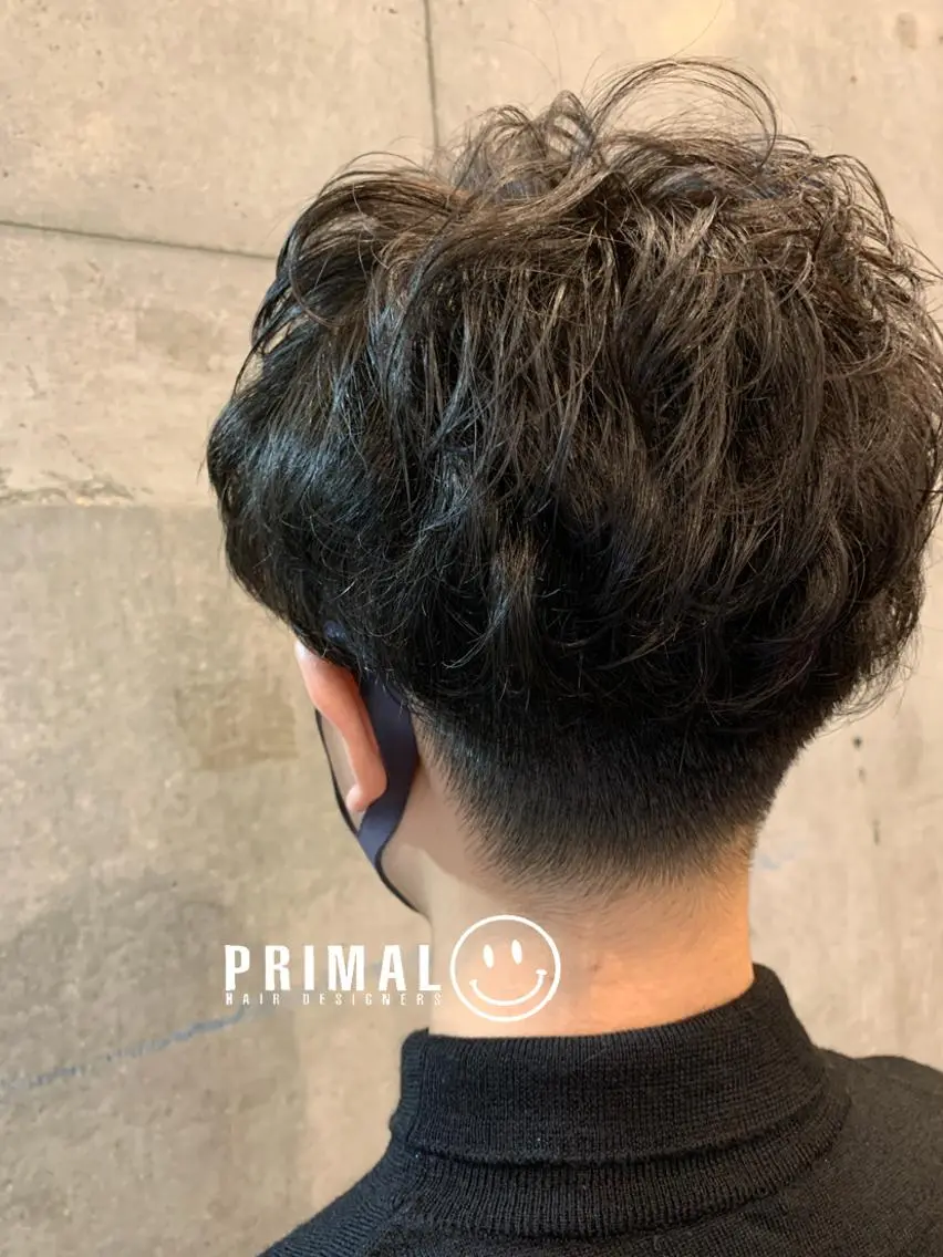 ショート メンズ カット パーマ 佐瀬竜矢PRIMAL /portのヘアスタイル