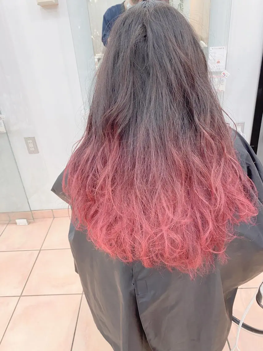 ロング ヘアカラー カラー特化 横川　翔希のヘアスタイル