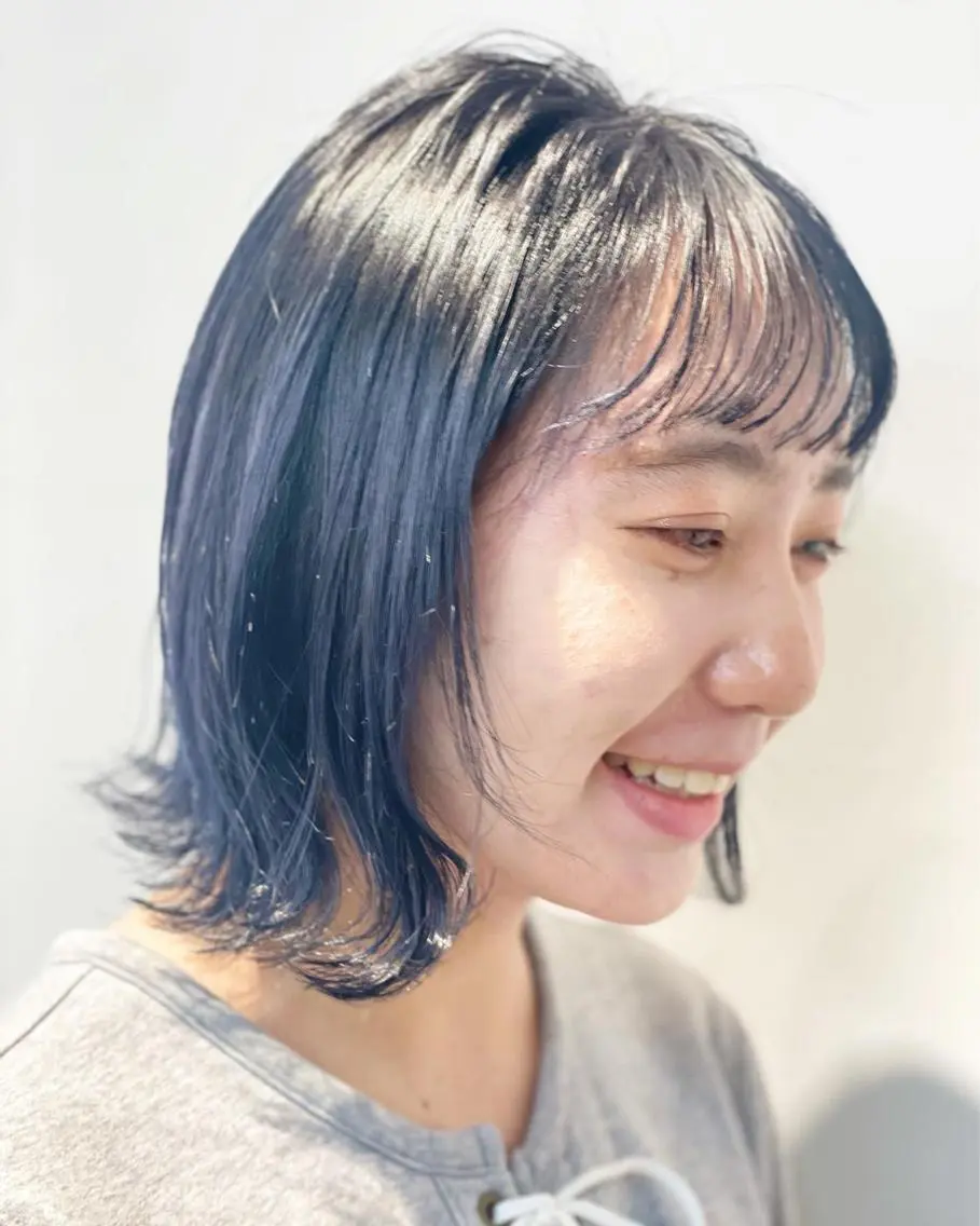ミディアム 髪質改善 縮毛矯正 トリートメント 酸熱トリートメント MATISSE藤崎 渕上 ジュビアイのヘアスタイル