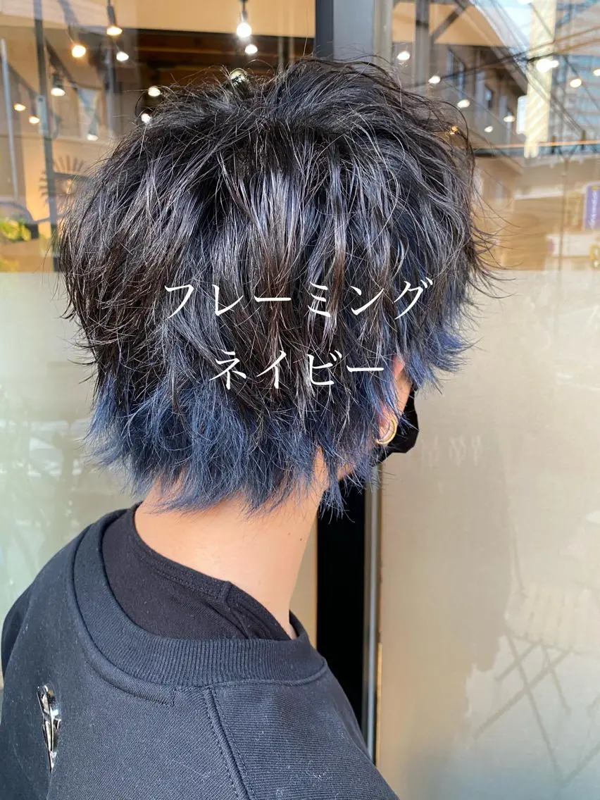 ショート カラー メンズ ハイトーン/カラー/ 用賀/稲若健太郎のヘアスタイル