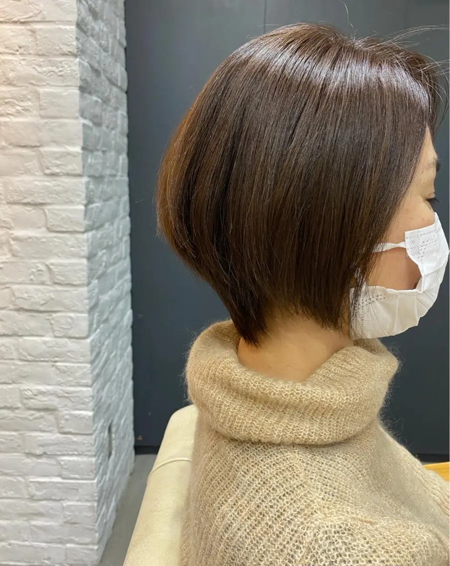 ショート カラー ショートボブ ボブ ショートヘア ナカジマ ボブ/レイヤーのヘアスタイル