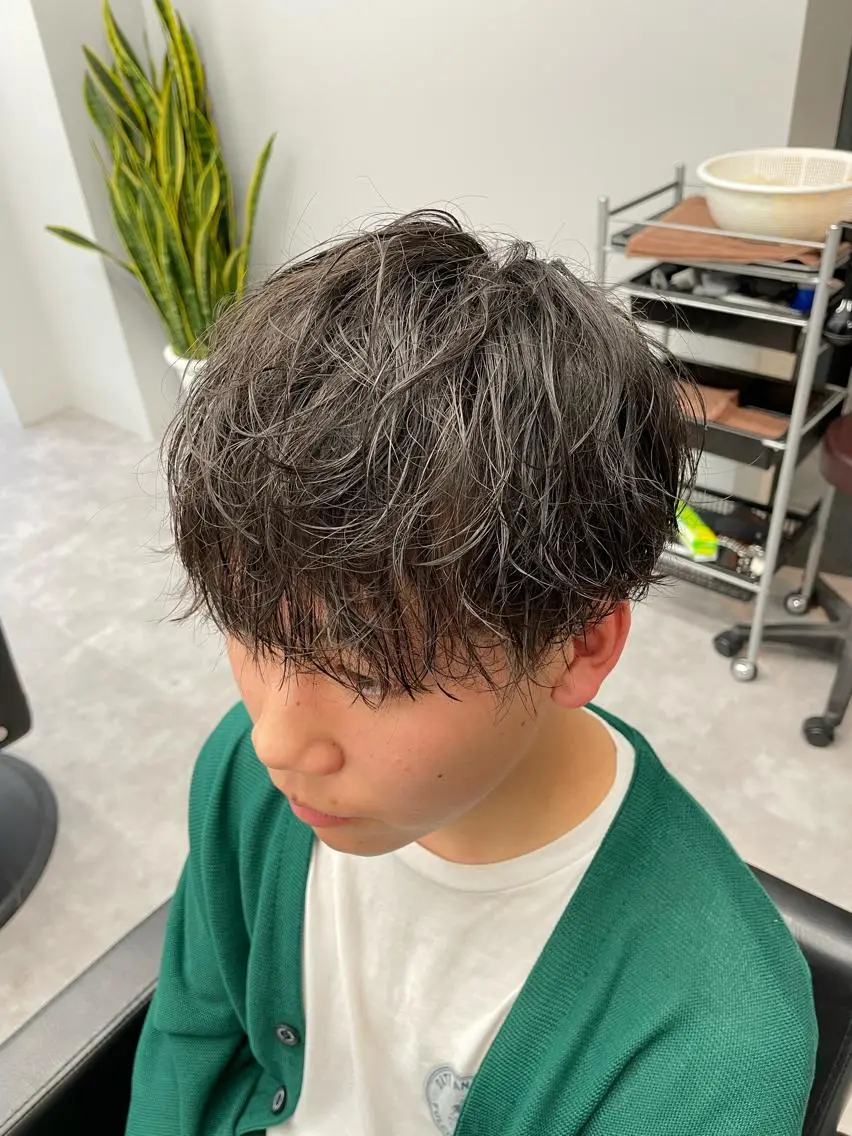 ショート パーマ ヘアアレンジ メンズ カット パーマ ⚡️王道メンズ⚡️ 北千住駅近!のヘアスタイル