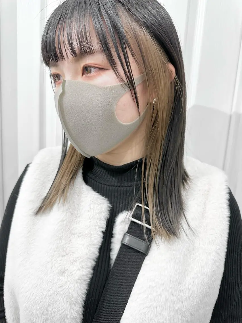 ミディアム カラー ヘアカラー トリートメント kai .のヘアスタイル