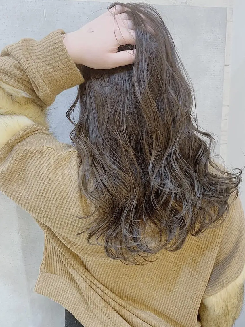 セミロング カラー アディクシーカラー ブリーチ ケアブリーチ ダブルカラー ハイライトカラー MOU namba ムウナンバのヘアスタイル