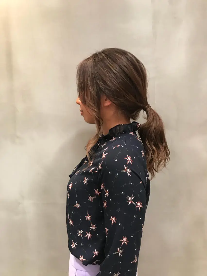 ロング ヘアアレンジ ハイライト 加藤 泰輔のヘアスタイル