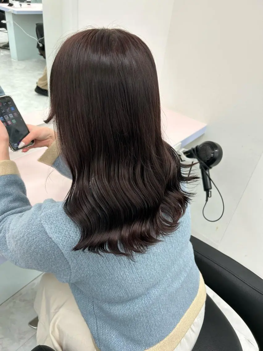 ミディアム カラー ヘアアレンジ ヘアカラー トリートメント ブリーチなしの達人 🌈KAITOのヘアスタイル