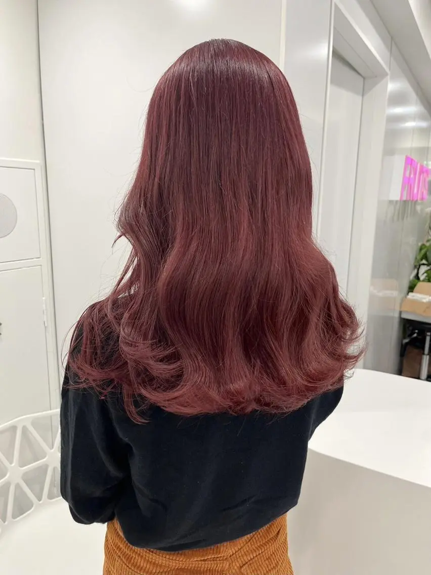 カラー ブリーチありorなし 暖色カラー🎀セナのヘアスタイル