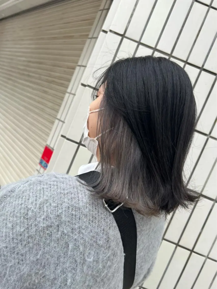 カラー インナーカラー エクステ/ハイトーン /レイヤーカットのヘアスタイル