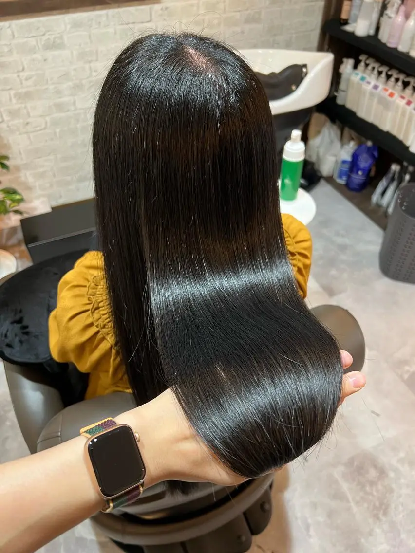 ロング 縮毛矯正 トリートメント ツヤ髪専門美容師 桑原 和誠のヘアスタイル