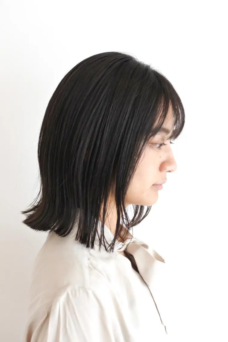 ミディアム カット ヘアカラー トリートメント 松田 光雄のヘアスタイル