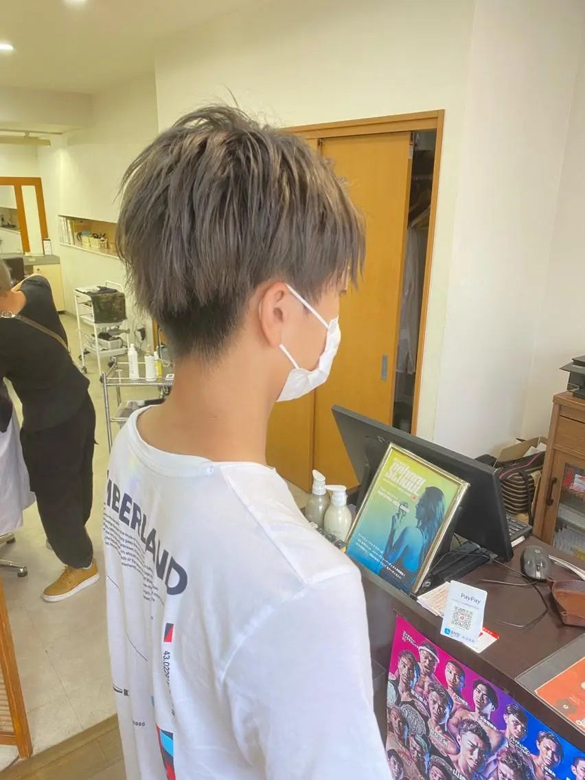 カラー メンズ ブリーチカラー🫧 森　凪沙のヘアスタイル