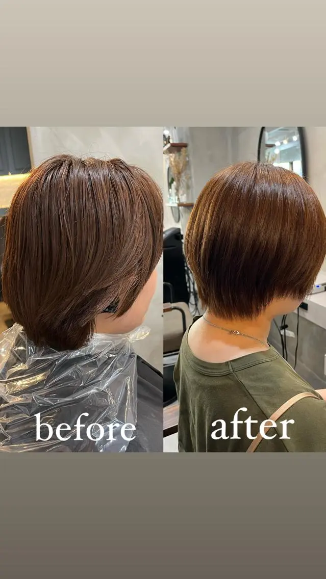 ショート ショートヘア RIYA❤︎ Aujuaソムリエのヘアスタイル